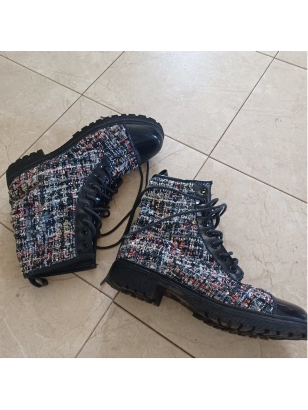 ESPRIT sparkly fabric boots 9m